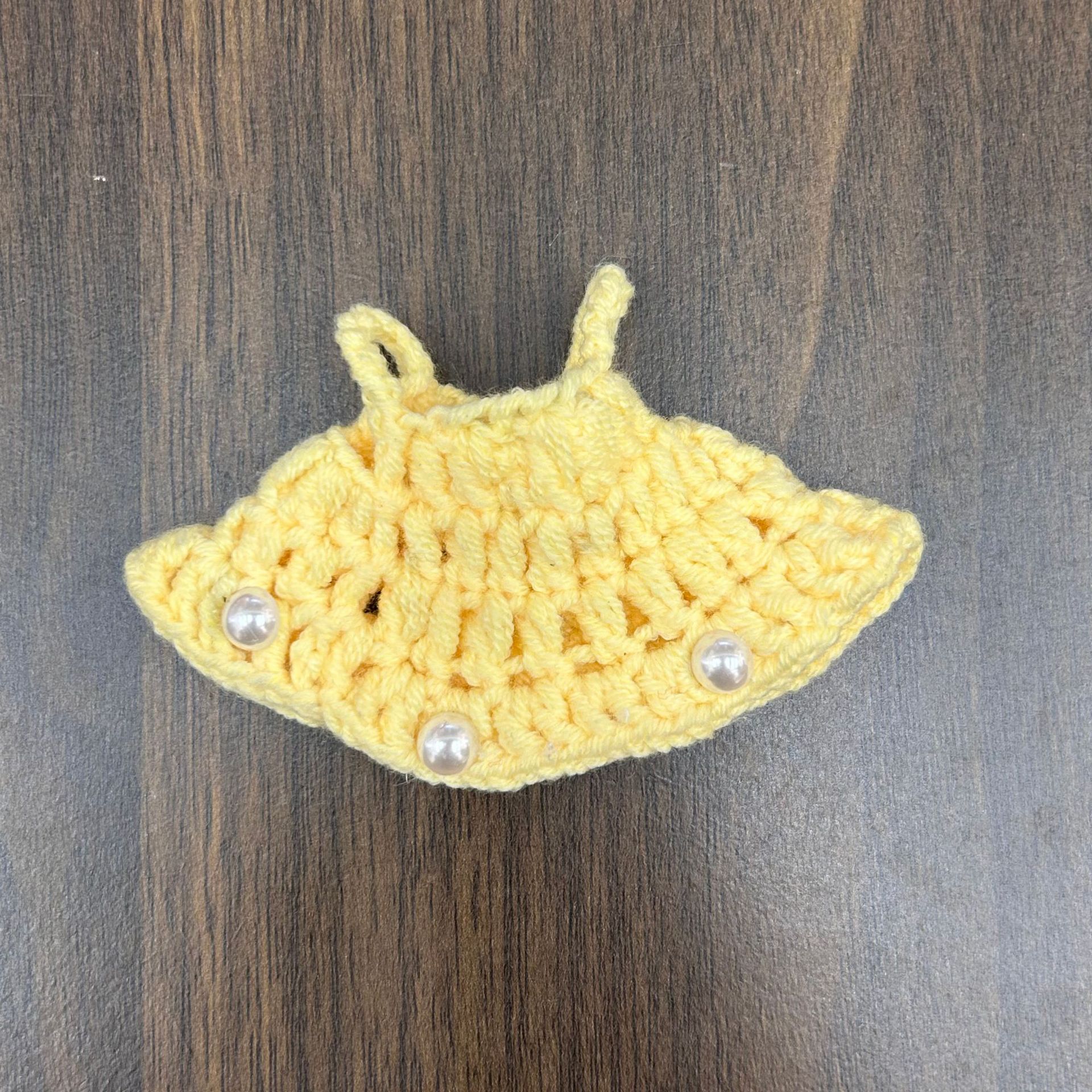 10cm crying doll clothing 14cm potato doll knitted pearl dress newborn diary doll clothing accessory