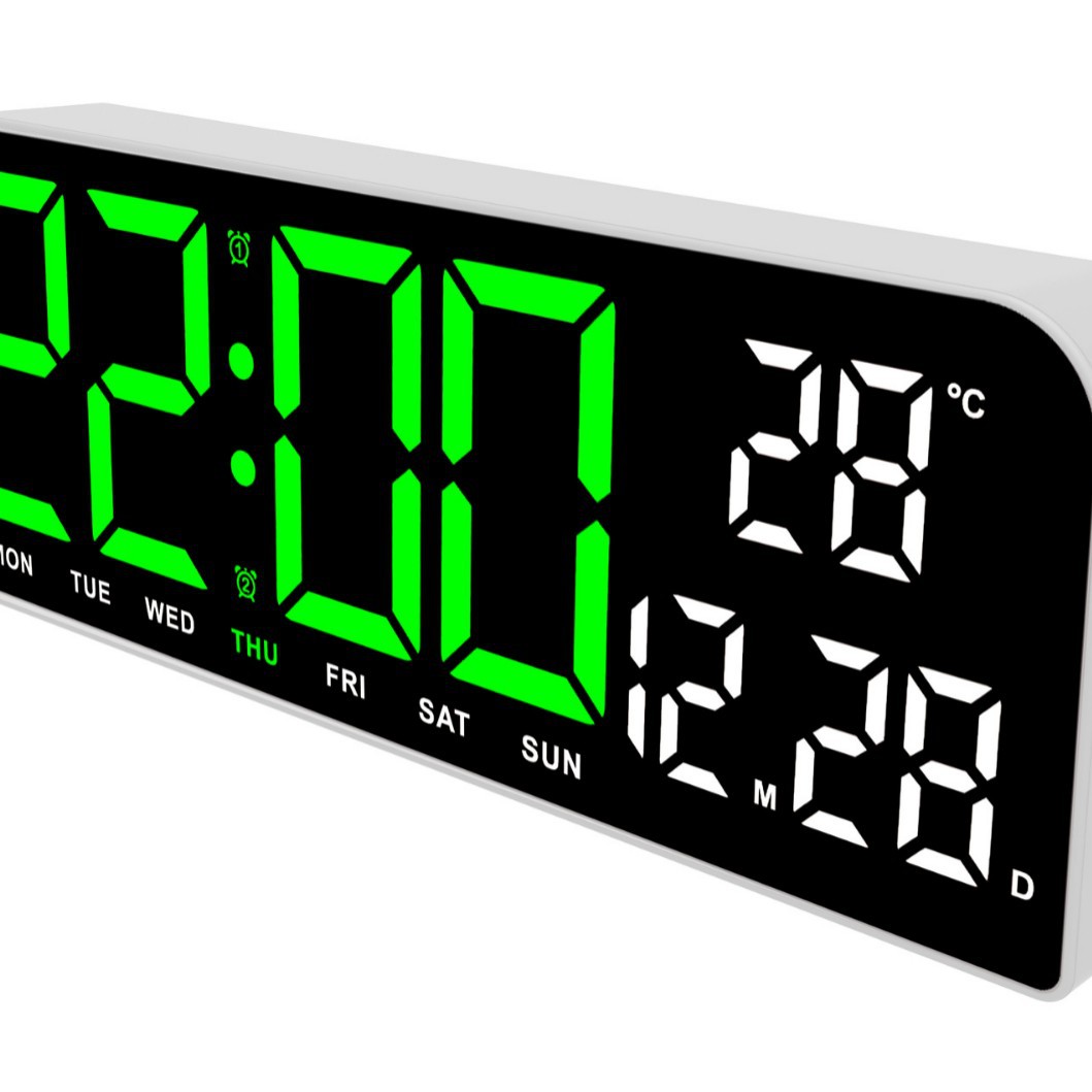 New Large Screen Alarm Clock Simple LED Desktop Clock Clock Large Size Table Clock Hanging 0707