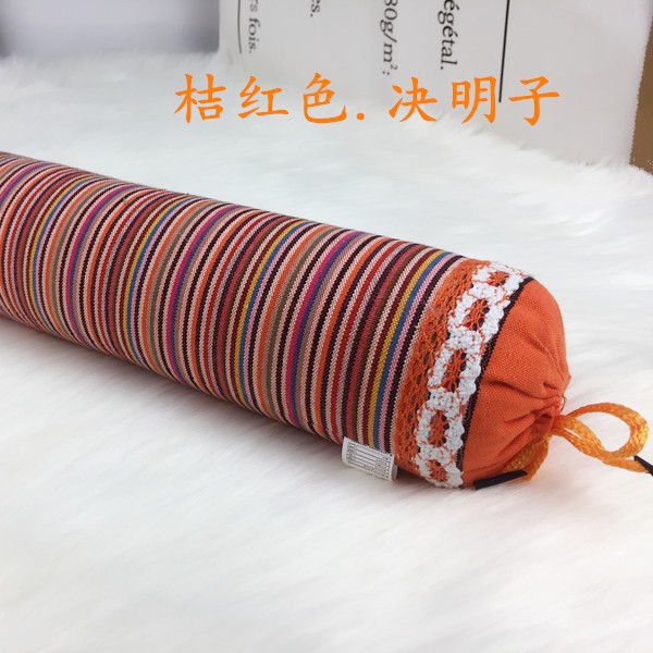 Cassia seed small round pillow cervical pillow stick buckwheat husk neck pillow spine reverse arch correction device cylindrical curve