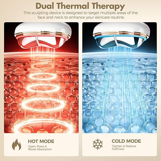 Cold Hot Neck Care Device Facial Neck Massage Device Fade Neck Lines Beauty Device Home Color Light Neck Beauty Device