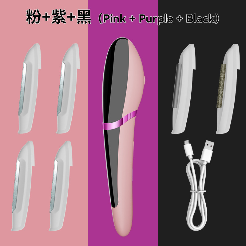 New Hair Removal Device with Light, Electric Ultrasonic Razor for Women, Eyebrow Trimmer, Gentle Facial Hair Remover