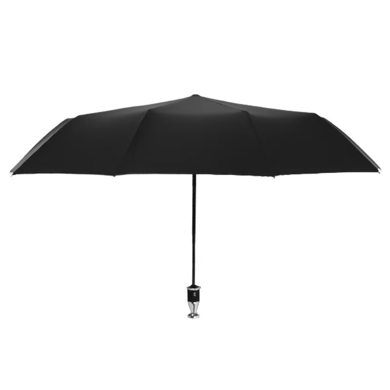 Ten-Rib Window Breaker Fully Automatic Folding Car Umbrella Men Automatic Black Glue Sunscreen Sun and Rain Dual-Use Umbrella Printable Logo