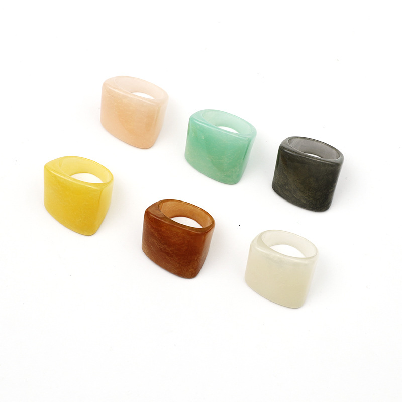 Resin index finger ring simple acrylic ring