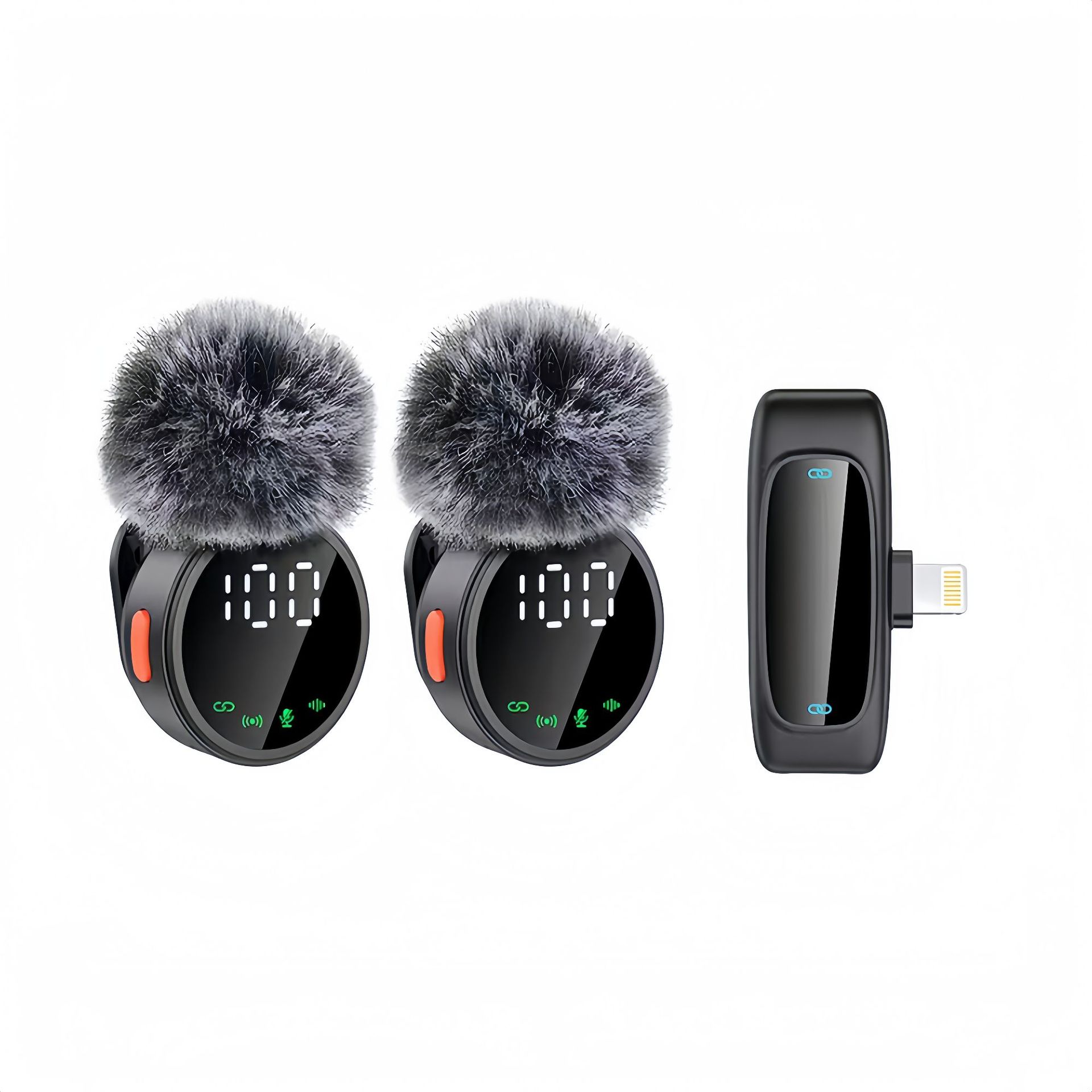 2026 new private mold A83 wireless magnetic lavalier microphone noise reduction reverb high-definition live microphone with digital display A81