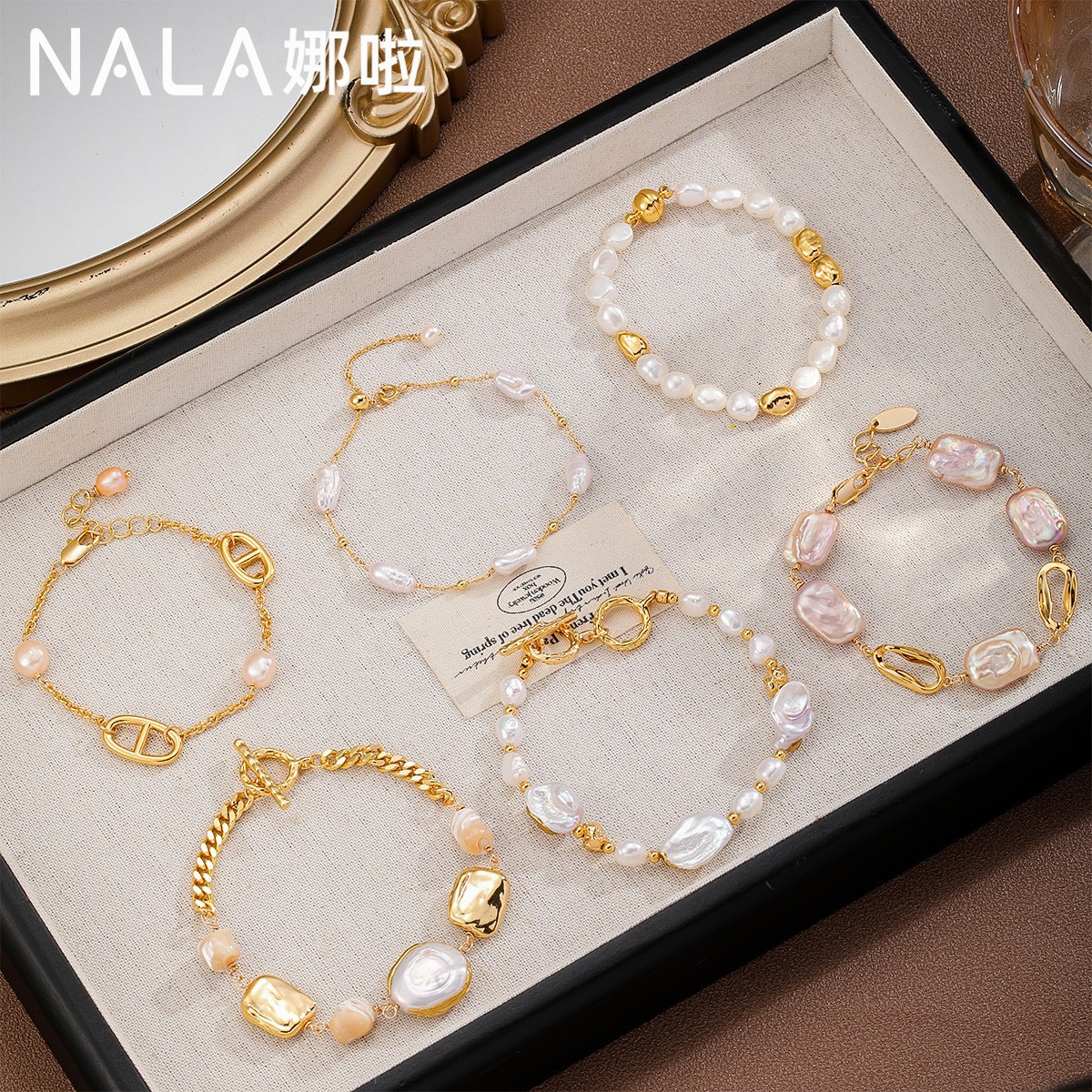 Freshwater Pearl Bracelet for Women Delicate Small Accessories Ladies Bracelet Hand Jewelry Bracelet Women