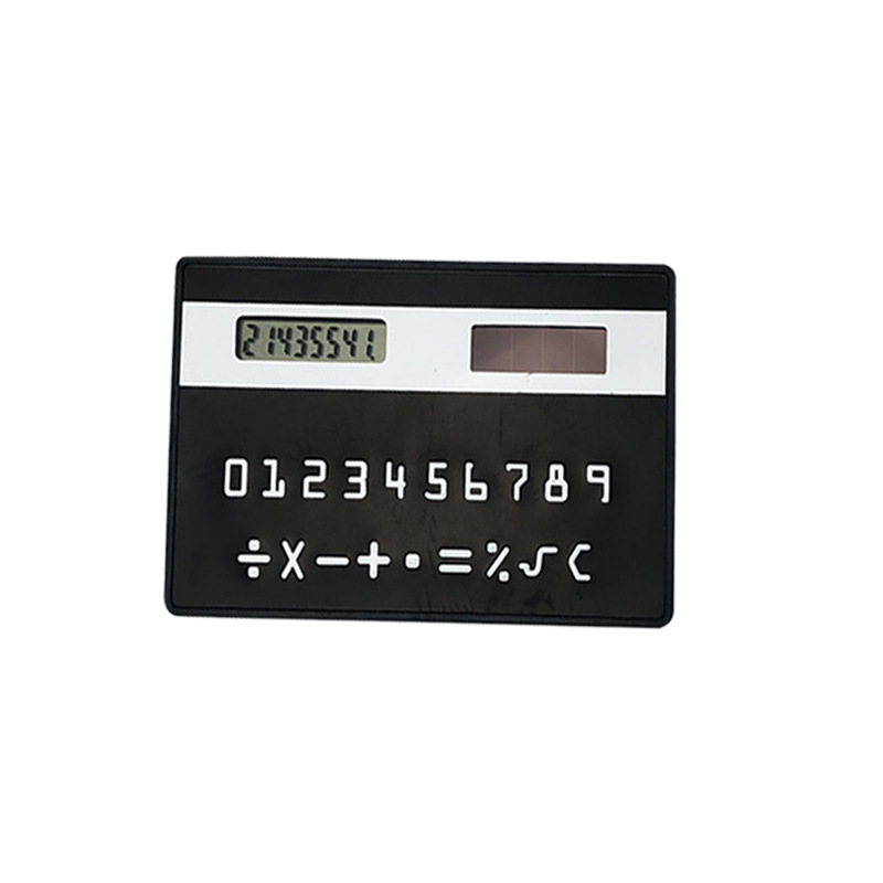Color Card Calculator Portable Office Student Stationery 8-Digit Plastic Arithmetic Calculator