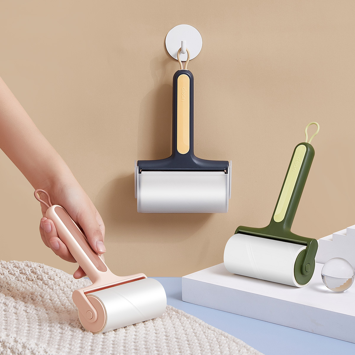 Tearable Lint Roller Sticky Dust Roller Brush Vacuum Lint Remover Hair Removal Clothes Clothing Pet Hair Roller
