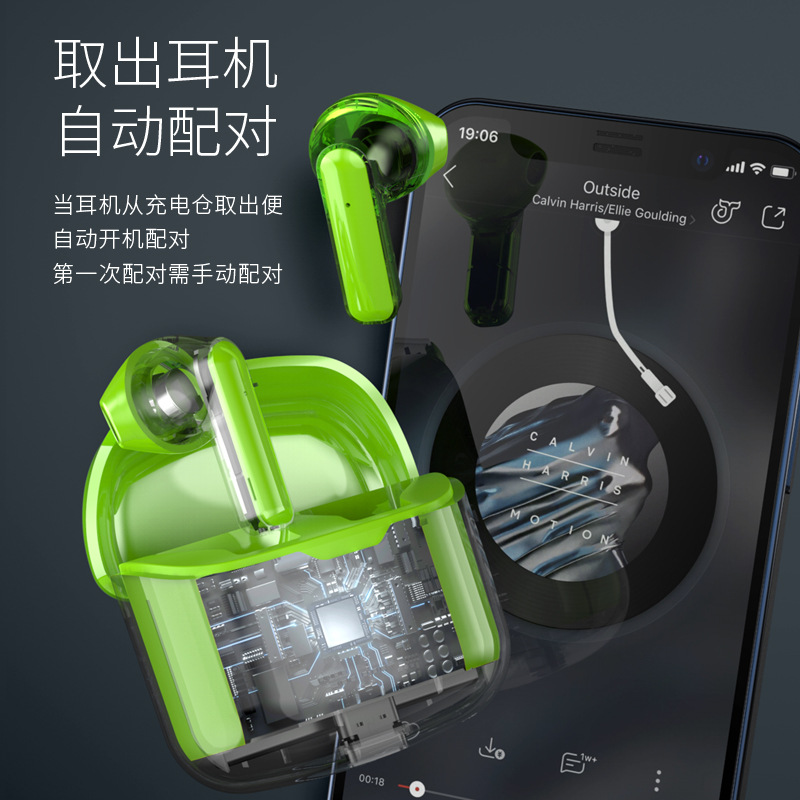 Private mold ultra sound quality low power TWS in-ear Bluetooth wireless earphones