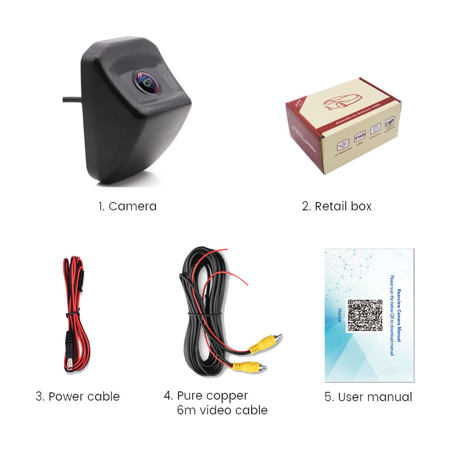 WiFi wireless reversing camera AHD car camera AI intelligent wireless reversing image solar energy