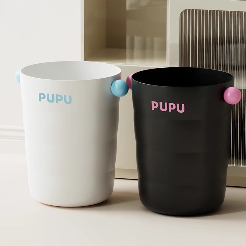 Trash Can Home Living Room Bedroom Kitchen Toilet Bathroom With Lid Large Capacity Storage Bucket Paper Basket