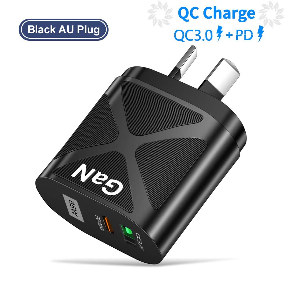 Australia Standard GaN 65W GaN PD Fast Phone Charger Laptop Adapter