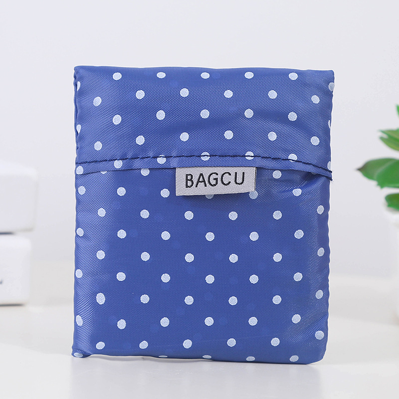Waterproof Shopping Bag, Portable Plastic Bag for Supermarket, Eco-friendly Solid Color Foldable Storage Bag