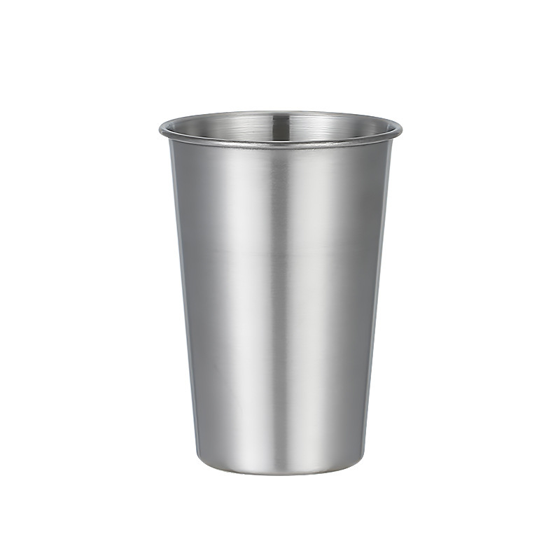 304 stainless steel beer mug logo water cup custom mouthwash cup single layer milk tea coffee cup camping outdoor cup