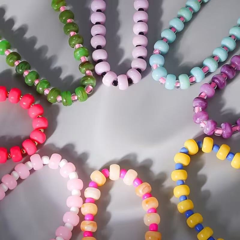 Casual Handmade Natural Stone Beaded Necklace Women's Necklace