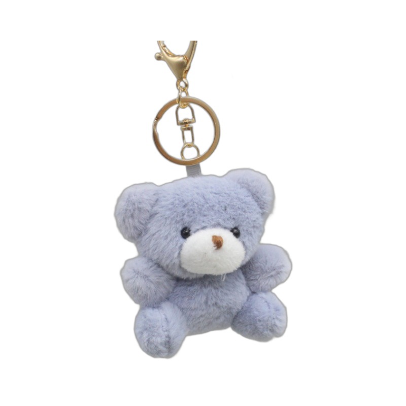 Plush Toy Rabbit Cute Rabbit Fur Bear Keychain Bag Charm Promotional Gift DIY Small Doll