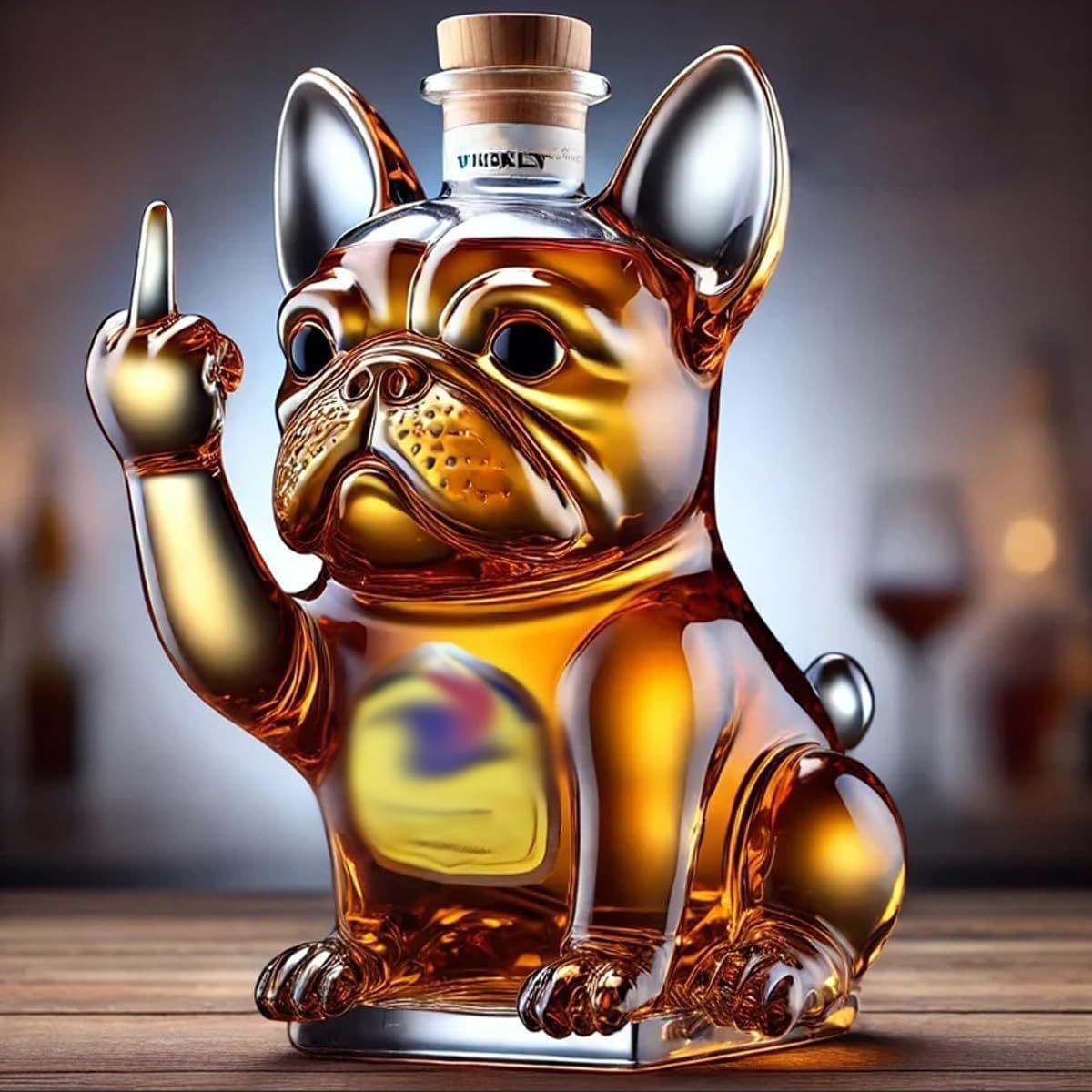 New Funny Whiskey Dog Bottle animal shar pei dog whiskey bottle vodka wine set