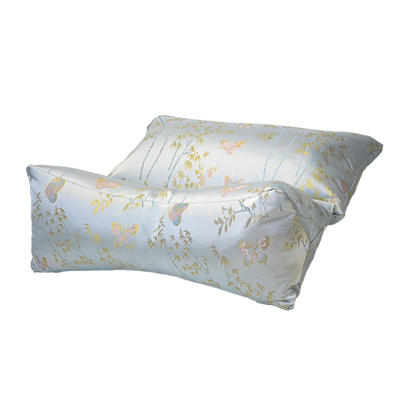 Cervical Pillow Brocade Integrated Pillow Sleep Aid Adult Buckwheat Pillow Traditional Chinese Medicine Removable Electric Heating Neck Protection Pillow
