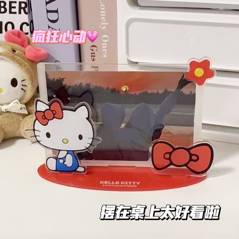 Cartoon KT Cat 5-inch Acrylic Photo Frame Stand Girl Photo DIY Student Gift