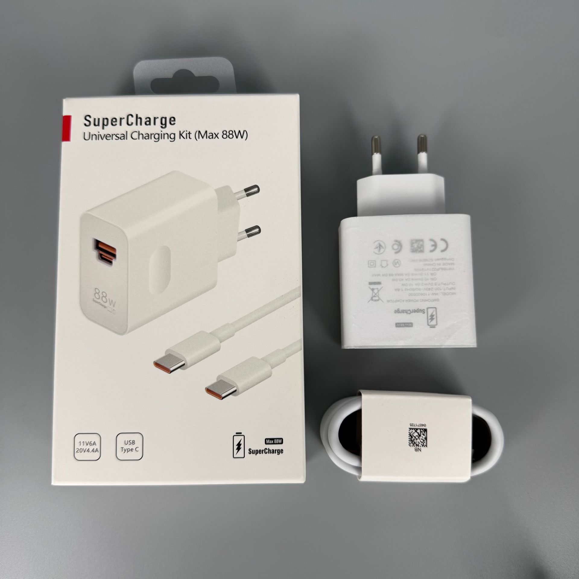 Exclusive 88W100W Dual Port Charging Head Applicable Huawei European Standard Fast Charging Head Original Charger Set