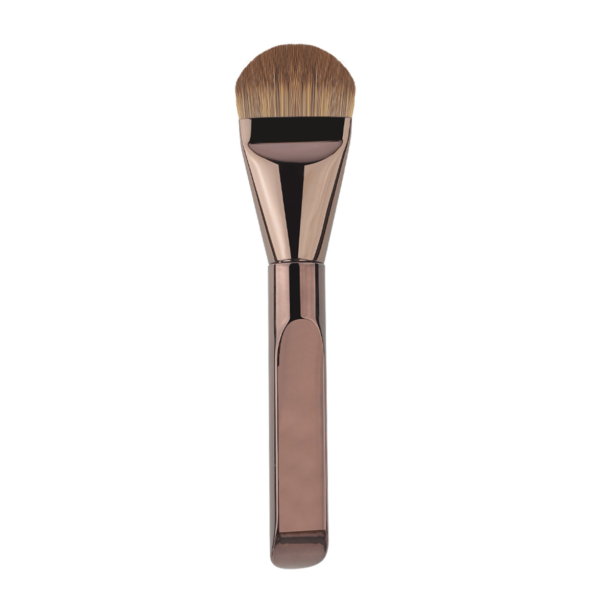 New Makeup Brush Thickened Aluminum Tube Foundation Brush Non-Absorbing Powder No Trace Base Makeup Tongue Shape Brush Face Mask Brush Cosmetic Tool