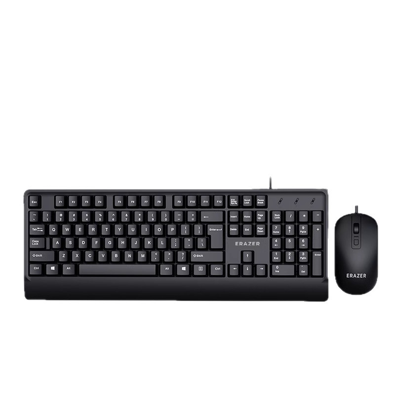 EZCO Wired Computer Keyboard Mouse Business Office Set Notebook Desktop External Universal KM102