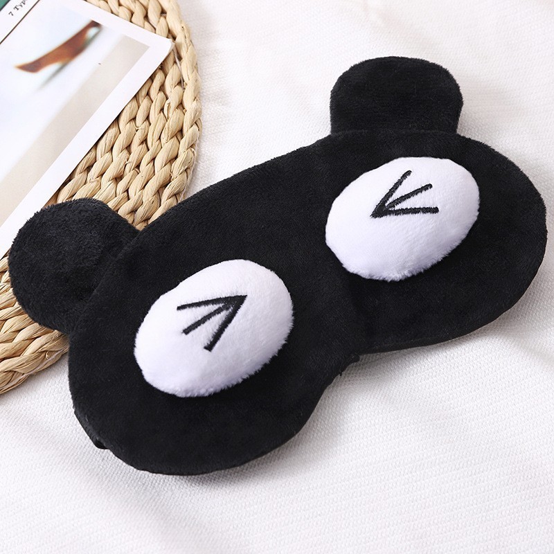 New cartoon cute plush eye care sleep eye mask, cute cat anime design, ice compress eye mask