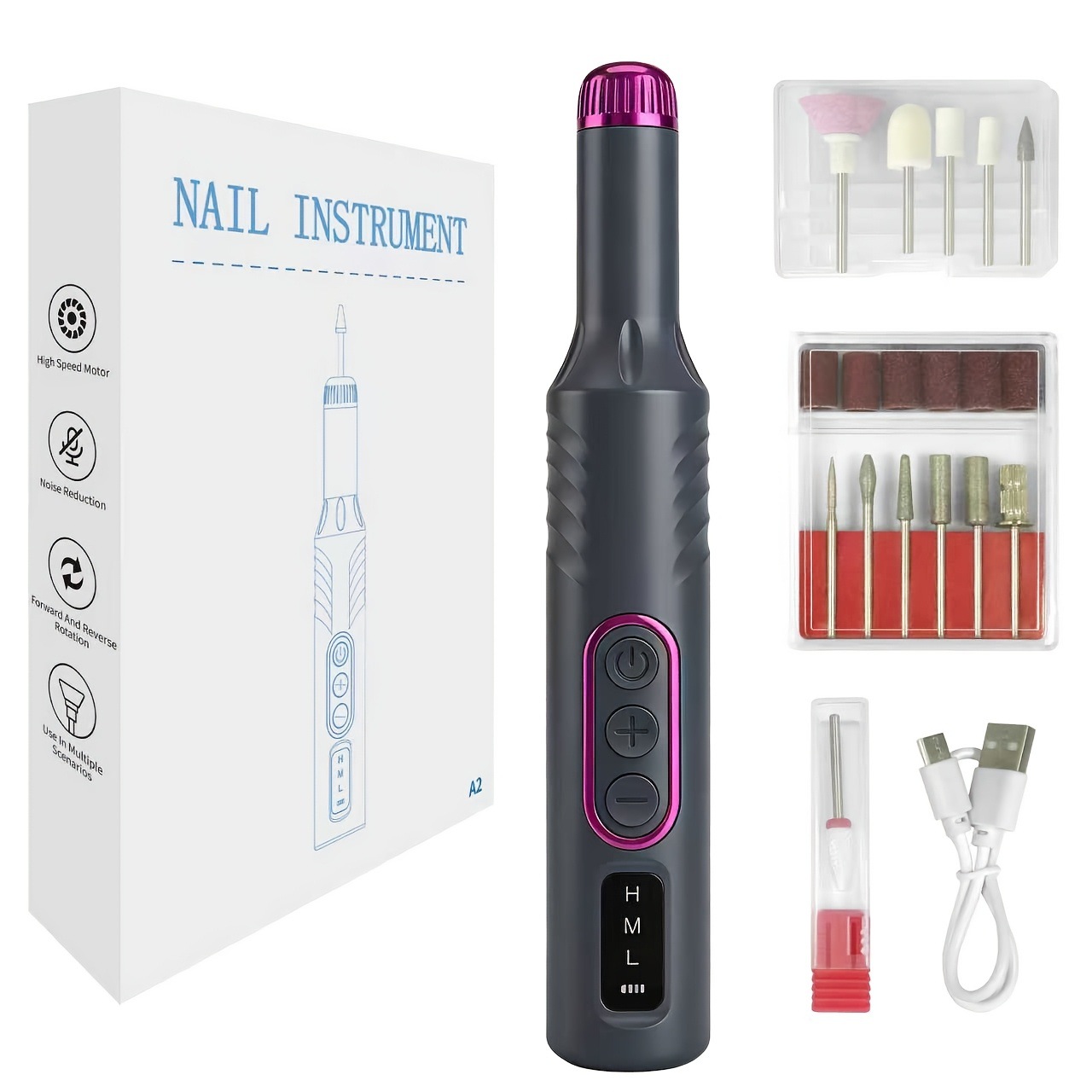 New product electric nail polishing machine small polishing nail remover nail machine remove dead skin set nail file quiet