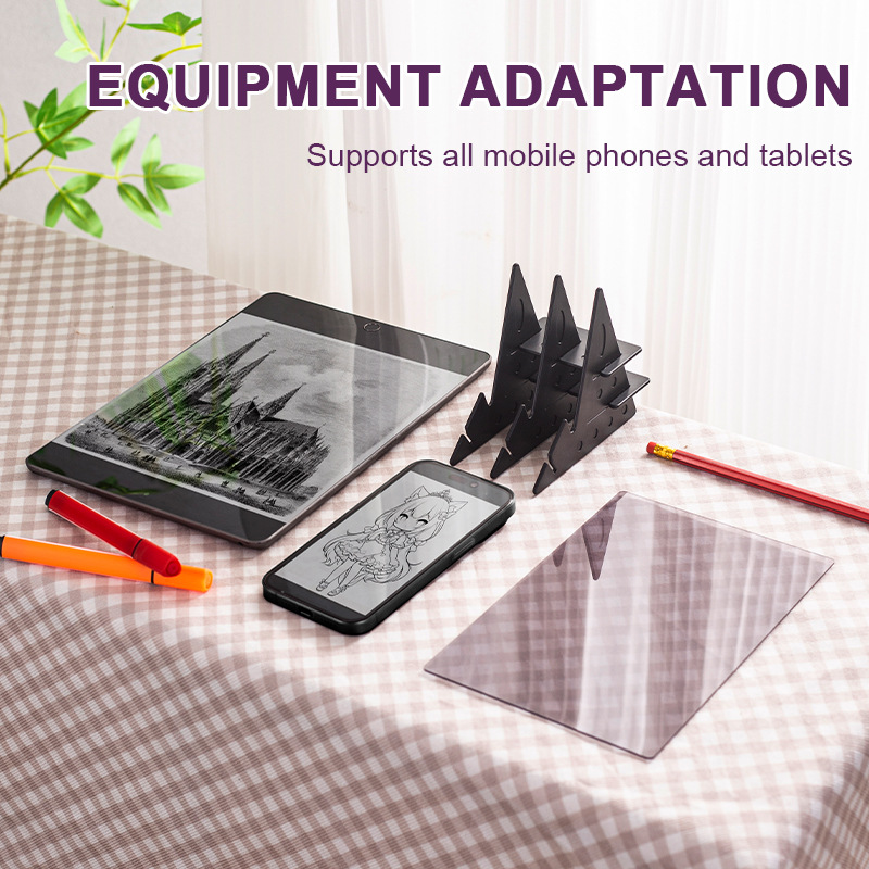 Light-transmitting drawing tool, tracing projection optical tracing sketch drawing board, hand-drawn anime line draft