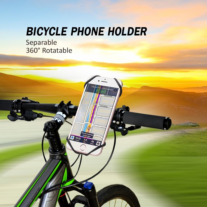Bicycle Phone Holder Electric Scooter Bike Phone Mount Cycling Car Mount Anti-Vibration Navigation Phone Holder