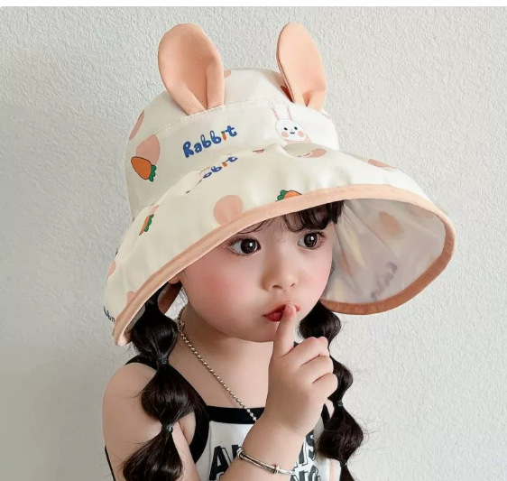 Children's Sun Hat, Summer, Boys, UV Protection, Wide Brim, Neck Protection, Hollow Top, Cape Hat, Girls, Sun Hat