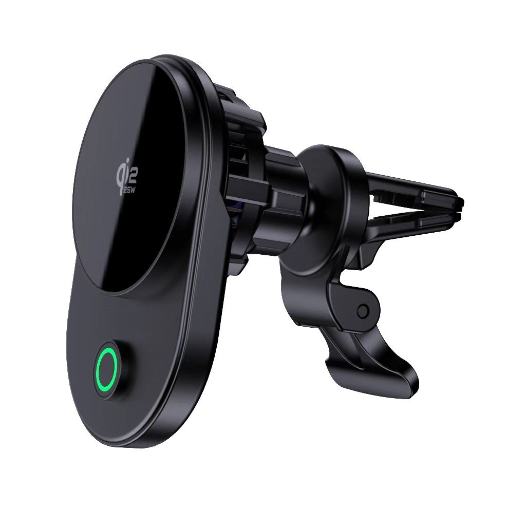 25W Ice Cold Third Generation QI2.2 Electronic Semiconductor Car Magnetic Wireless Charger Bracket Suitable for Apple Phones