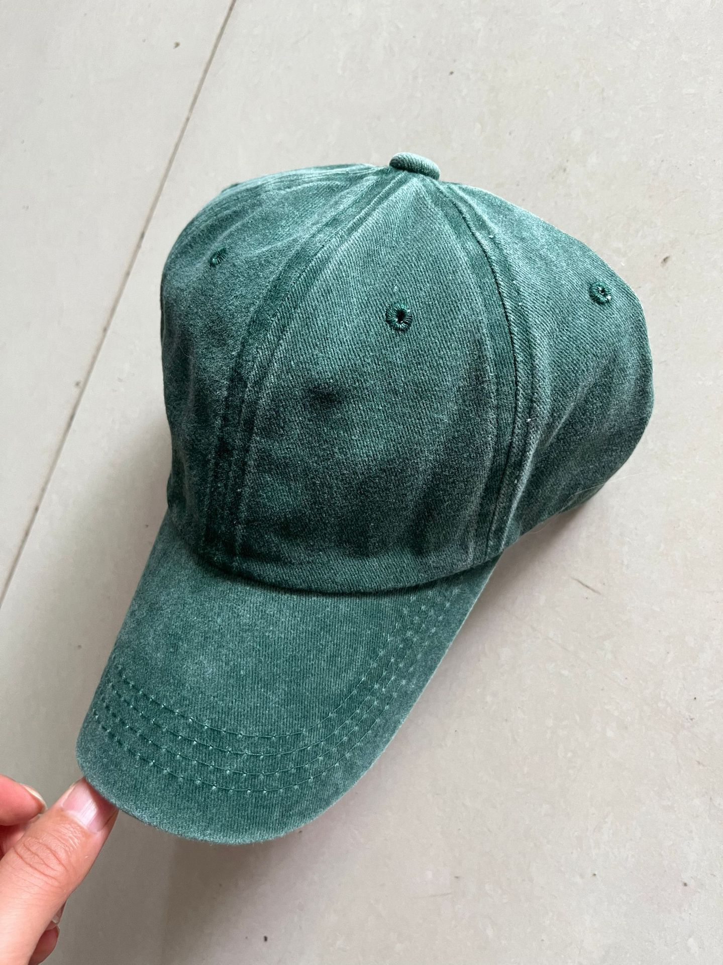 Vintage dad cap, soft-top cap, washed cotton solid color baseball cap for men and women