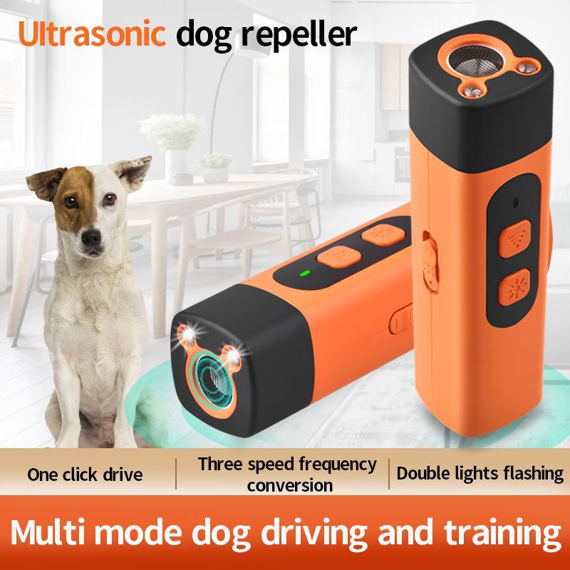 Dog Repeller Portable Outdoor Anti-Dog Bite High Power Cat Snake Repellent Bark Stopper Ultrasonic Electronic Dog Repeller