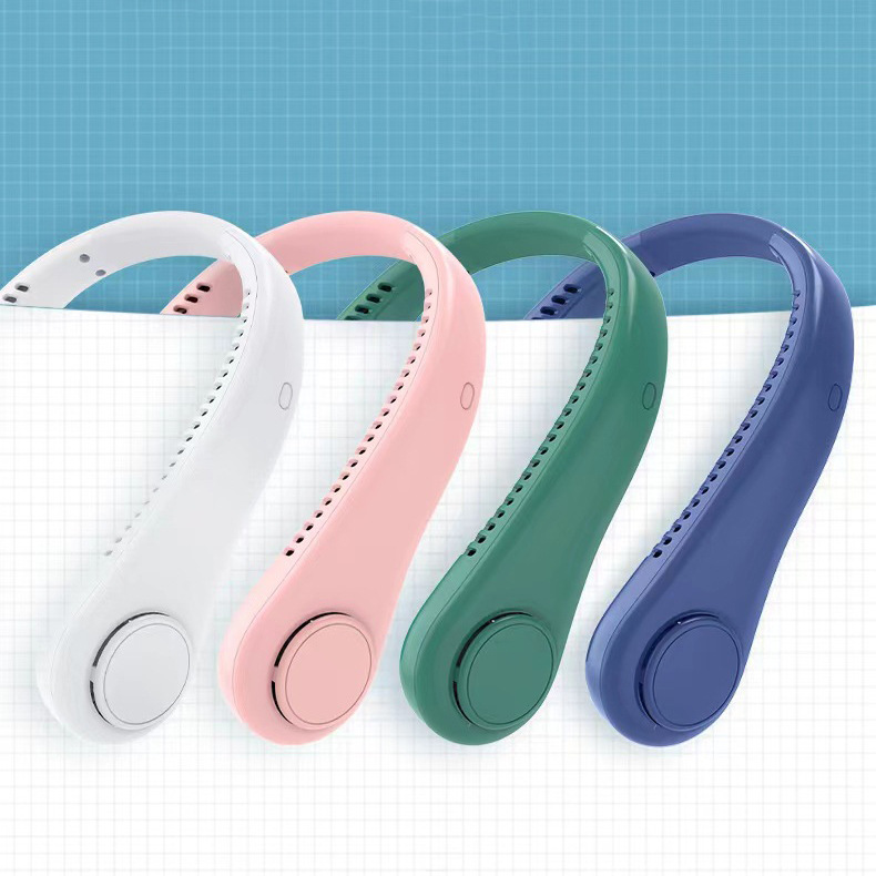 New Neck Fan USB Charging Lazy Portable Small Fan Student Office Sports Bladeless Neck Fan