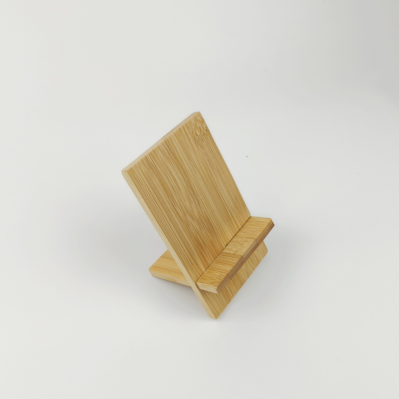 Phone stand desktop phone holder bamboo wooden phone stand tablet base advertising LOGO promotional gift