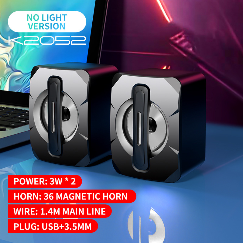 RGB desktop notebook mobile phone home speaker USB wired mini subwoofer desktop small speaker