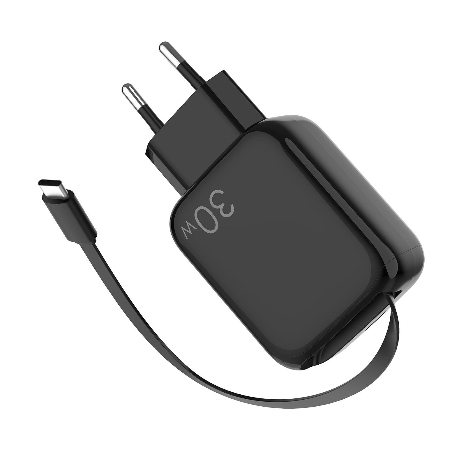 30w charger phone charger retractable cable GaN charger PD fast charging charging head private mold