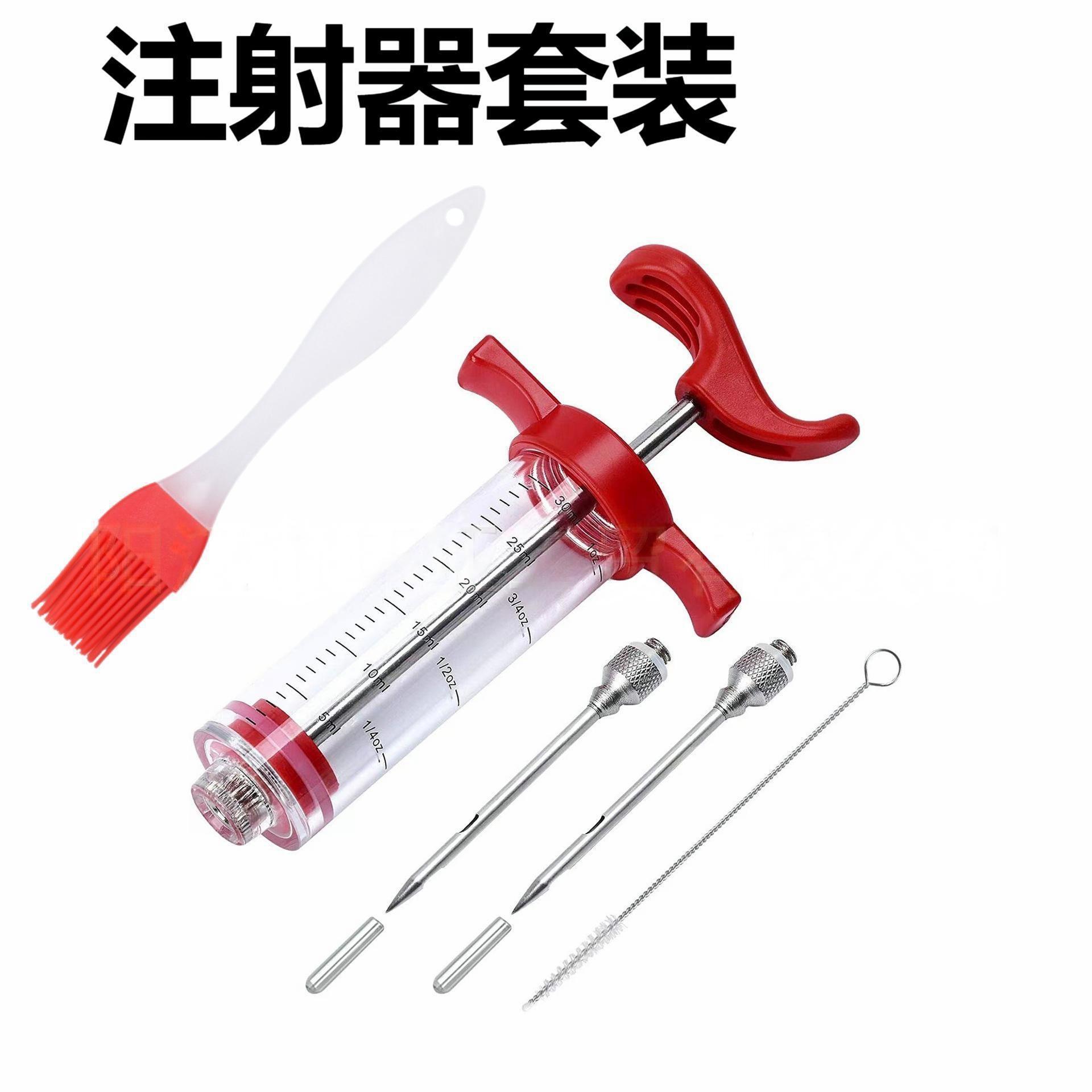 Roast Juice Injector Set Seasoning Injector Hardware Turkey Needle BBQ Food Needle Kitchen Roast Meat