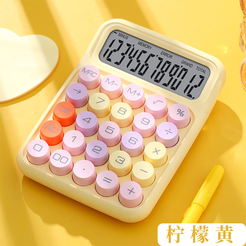 Colorful dopamine calculator mechanical keyboard calculator office special student computer
