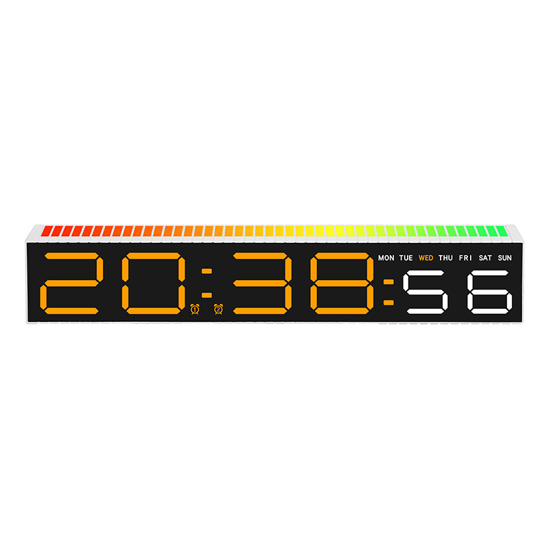 LED Electronic Clock Simple Alarm Clock Pickup Light Clock Electronic Clock Bedside Ornament 5517