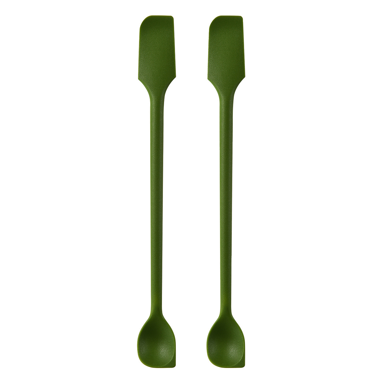 Silicone Scraper Jam Spatula Double-Ended Jam Scraper Spoon Household Kitchen Double-Ended Stirring Spoon Small Spoon