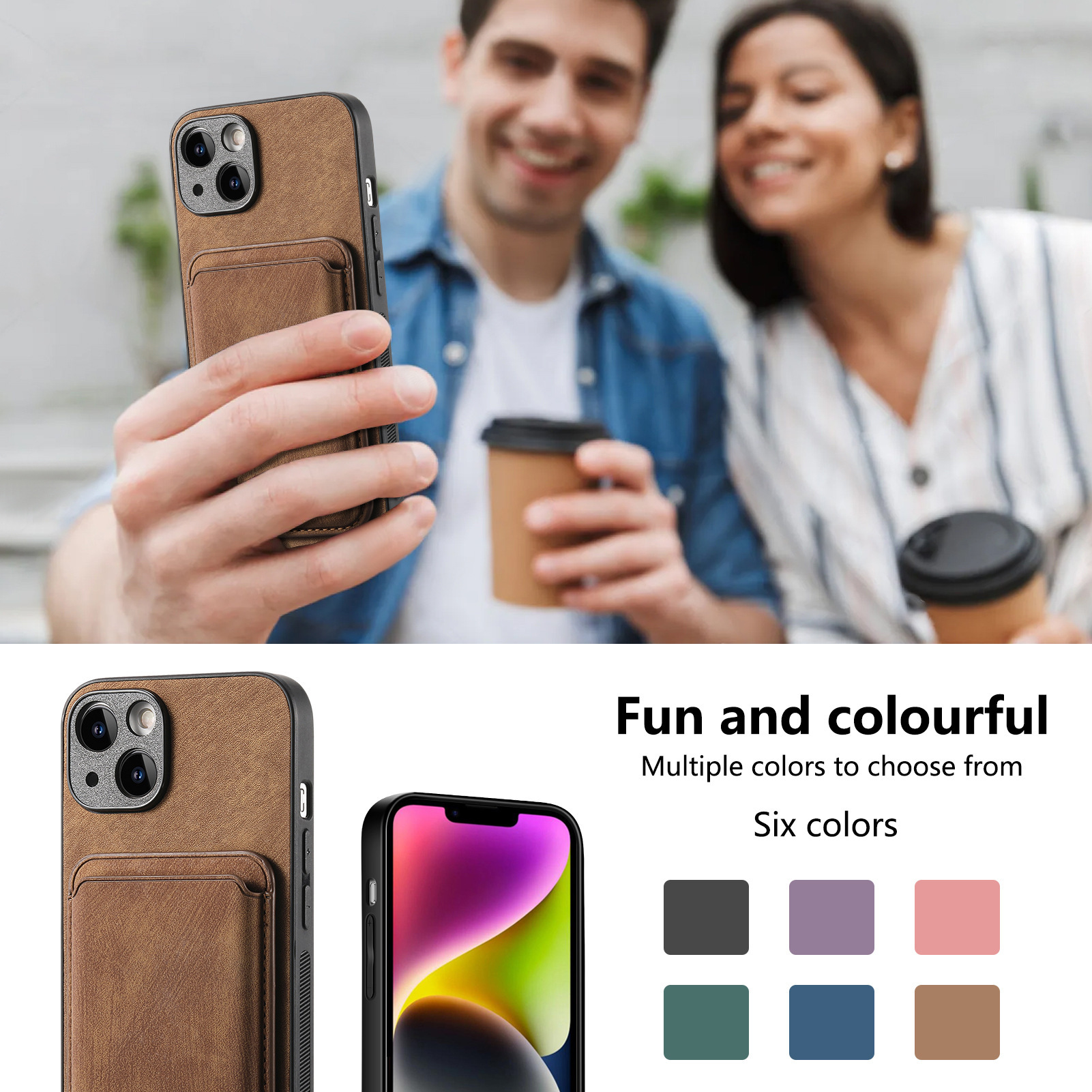 For iPhone 18 magnetic Magsafe phone case solid color precision hole Apple 18 Pro card case magnetic protective case
