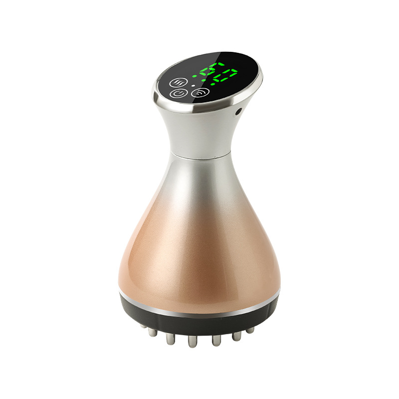 New Microcurrent Meridian Brush Electric Hot Scraping Abdomen Massage Vibration Meridian Dredging Device Home Full Body