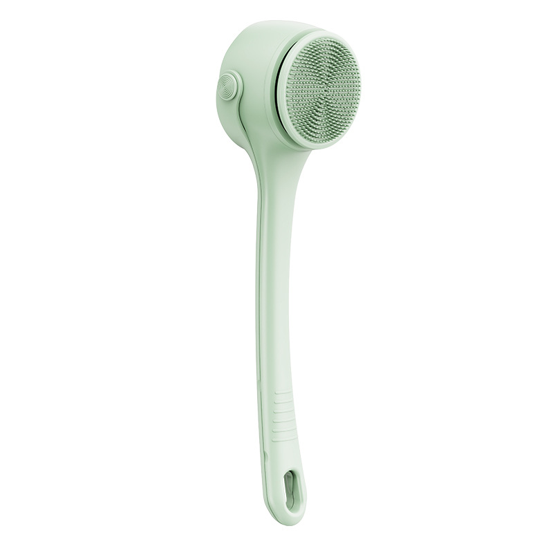 Electric Bathing Brush Double Handle Back Scrubber Body Automatic Scrubber for Lazy People