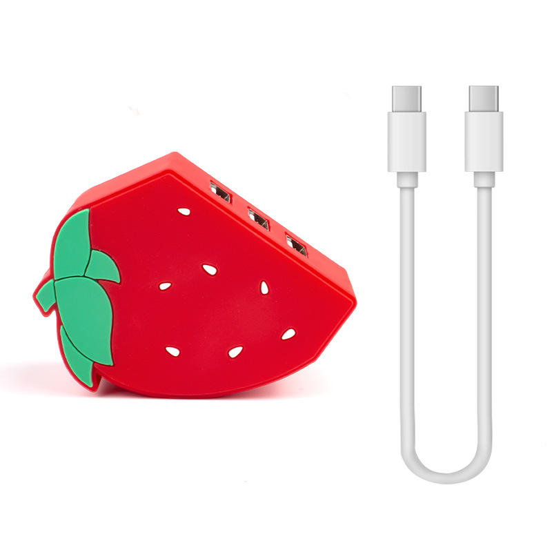 New Cartoon Hub Multi-function Expansion Laptop Hub Fruit Hub 3-port Splitter