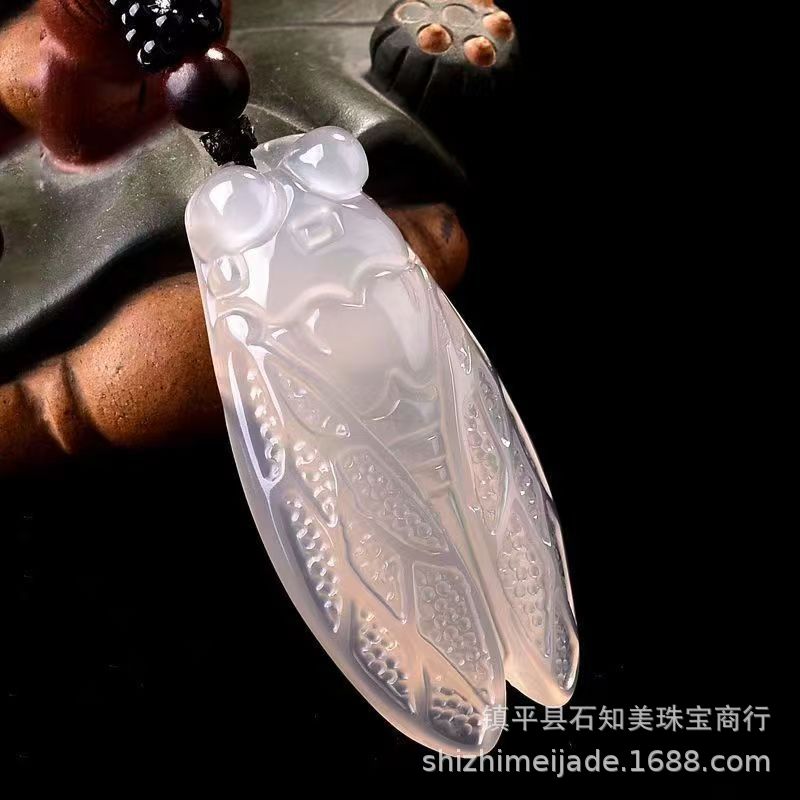 Ice Seed White Chalcedony Maitreya Buddha Jade Pendant Men Women Peace Button Agate Pixiu Multi Pendant