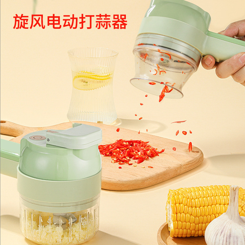 Gatling Vegetable Cutter Multifunctional Home Food Processor New Wireless Electric Dicing Machine Garlic Masher Meat Mincer