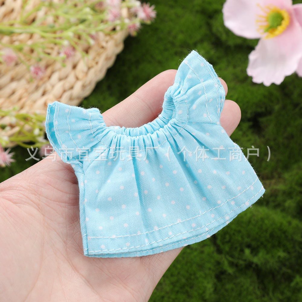 New Polka Dot Floral Dress Doll Clothes 10cm-15cm Wallace and Gromit Plush Toy Dress Costume Accessories