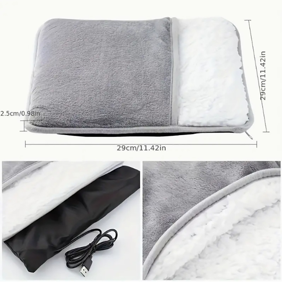 Waterless Hand Warmer Constant Temperature Heating Foot Warmer USB Home Electric Heating Pad Electric Heating