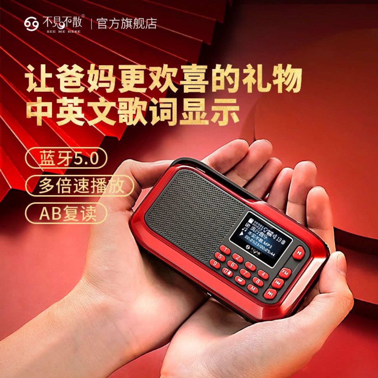 BJB LV390 elderly USB small speaker radio multifunctional portable U disk player walkman